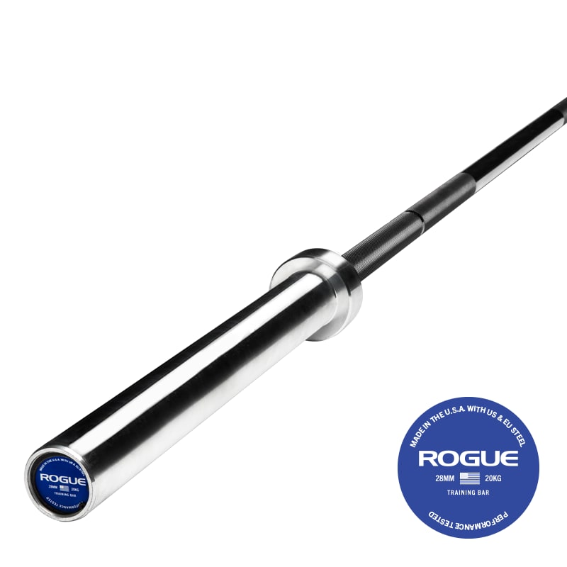 Rogue 28MM Training Bar - Black Zinc | Rogue Fitness